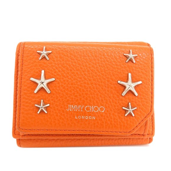 JIMMY CHOO Accessories - Jimmy Choo Star Motif Bifold Wallet Leather Women's